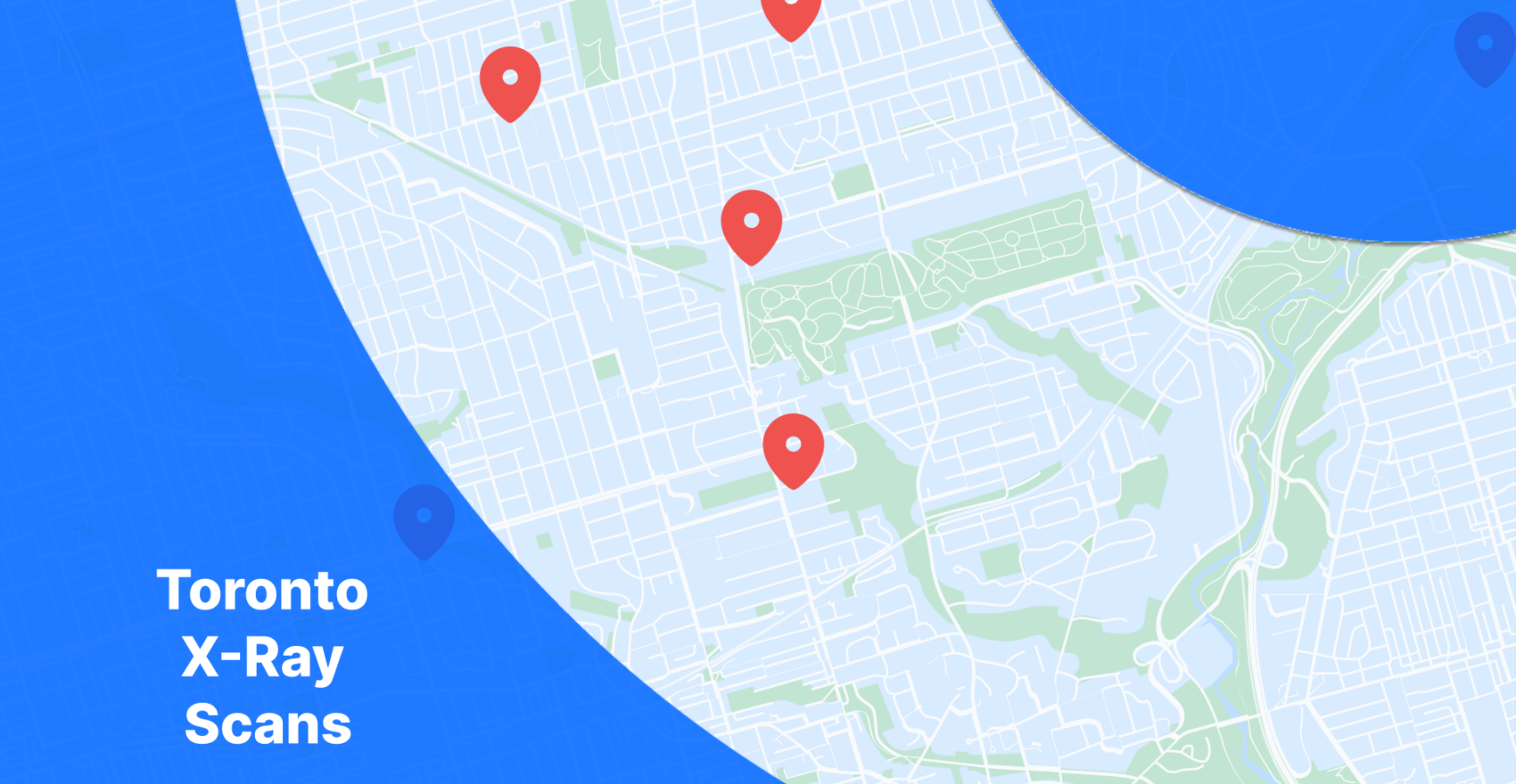 X-Rays Toronto map locatinos