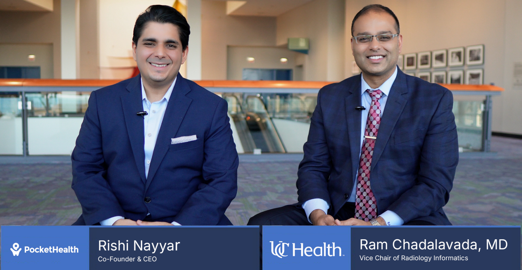 Interview with Dr. Ram Chadalava, UC Health, and Rishi Nayyar, PocketHealth